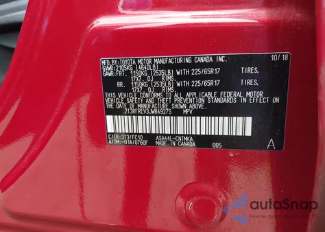 2018 Toyota Rav4 Adventure/Xle from USA, damaged, VIN 2T3RFREV3JW849275